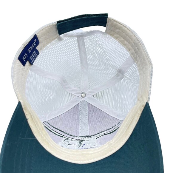 Tampa Bay Devil Rays Baseball Hat Hook Loop Cap White Green Rare Trucker - Picture 4 of 5